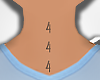 444 Neck Tatt