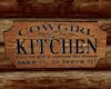 'Cowgirl Kitchen Sign