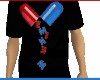 Red and Blue t shirt