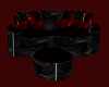 Black&Red cuddle couch