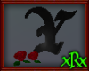 Gothic Letter Y Roses