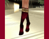 PF BOOTS RED DARK