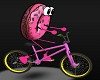 Donut rides a Bike