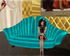 {DP} Art Deco Couch Teal