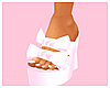 Lulu. Wht Bow Heels.