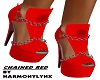 RED CHAINED HEELS