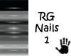 RG Grey Striped Nails