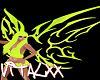 !V Neon Lime Rave Wings