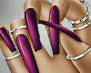 kari  Nails Purple