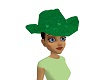 GREEN COWGIRL HAT