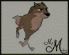 animated running wolf