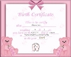 Birth certificate 1