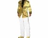 Gold n White Full Suit