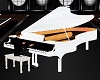 WHITE GRAND PIANO