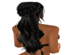 black long hair with bra