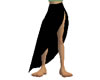 Black skirt with slit