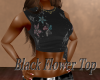 Black Flower Top