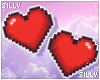 𝓼. red pixel hearts!