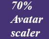 *M* 70% Avatar scaler