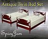 Antq Twin Bed Set offwht