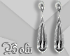 Gray Drop Earrings