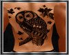 Owl Back Tattoo (Men)