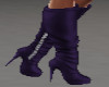 purple leather boots