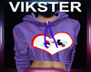 v crop hoodie