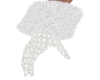 White Lace Fur Gloves