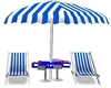 pool chairs w umbrella