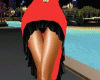 vestito rosso nero scic