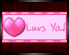 Luvs Ya! Stamp - Pink