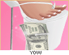 y, Cash Heel White