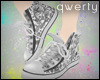 !Q! B&W Doodle Shoes