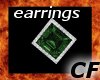 CF Emerald Sq Earring