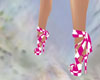 heels pink/white