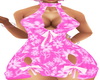 Pink Floral Dress W/Bows