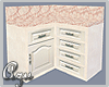 White/Pink Crner Cabinet