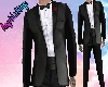 Tuxedo with Red Rose