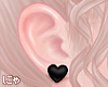 N' Black Heart Earrings