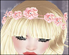 Pink Flowers Headdress