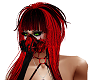 red rave mask
