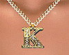K Letter Necklace (gold)