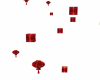 red Floating lanterns