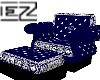 EZ layed back chair BLUE