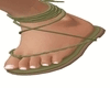 Boho Green Beach Sandals