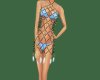 Pearl fishnet dress