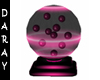 black pink ball deco