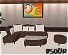 Brown Sectional Sofa II