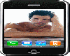 sexy man in iphon